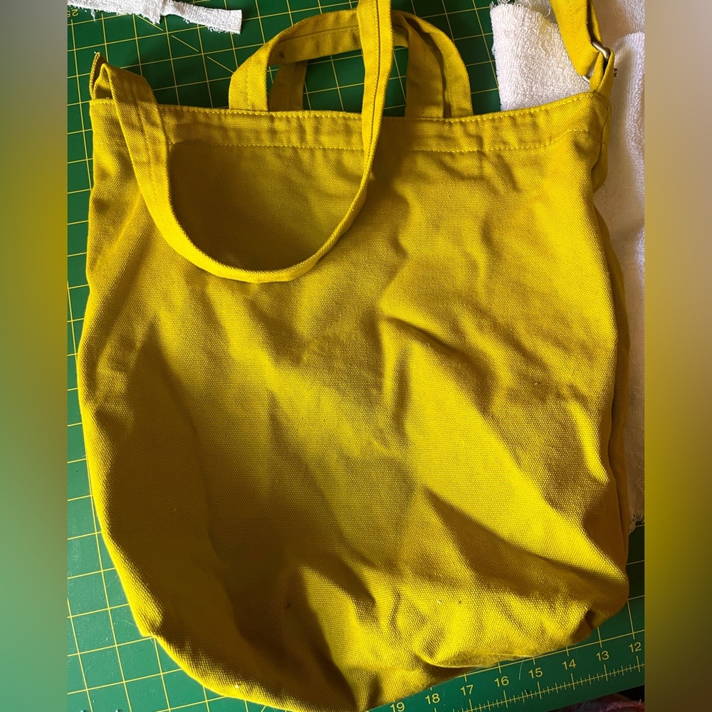 BAGGU Mustard Yellow Tote Bag